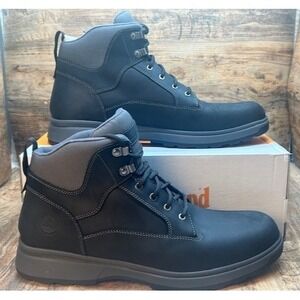 Timberland Men's Atwells Ave Waterproof Black Leather Ankle Boots NIB - Size 13